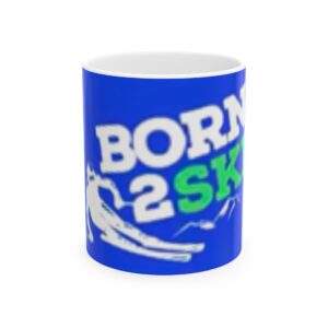 Born2Ski Ceramic Mug, (11oz, 15oz)